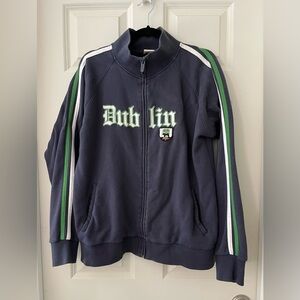 vintage 90’s roma atletica Dublin Ireland zip up sweatshirt track jacket L